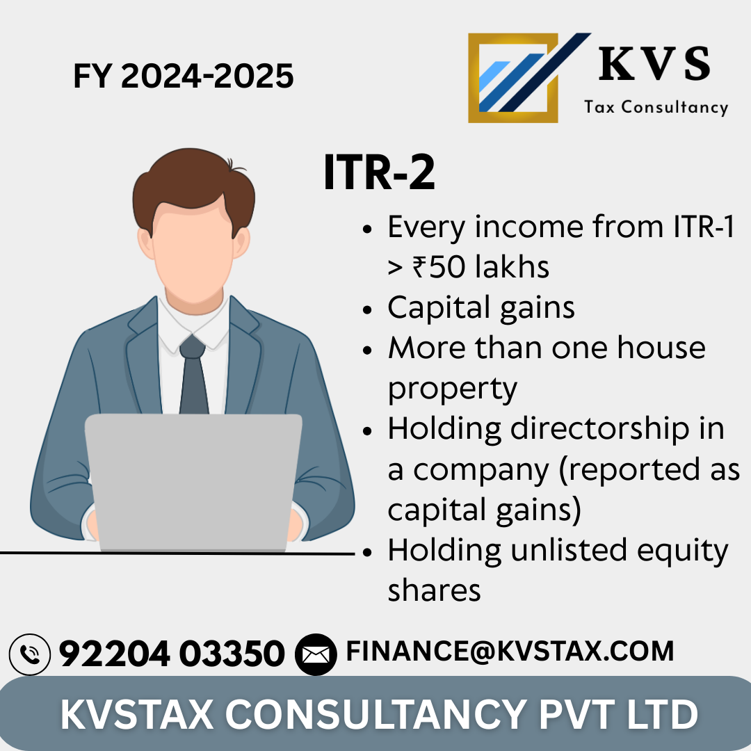 💼 ITR-2 Filing Made Easy – Who Should File and Why?